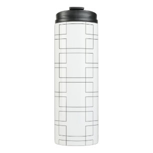 Bracket March Basketball Tournament Pattern Thermal Tumbler