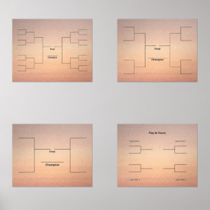Bracket Tourney Basketball 16 8 4 Team Play In