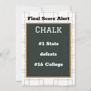 Bracket Tourney Chalkboard Final Score Alert Invitation