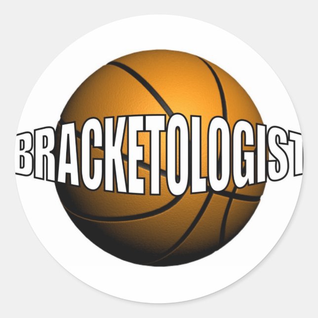 BRACKETOLOGIST CLASSIC ROUND STICKER (Front)