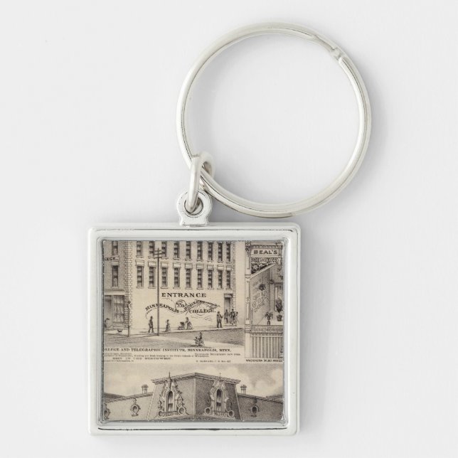 Brackett's Block, Minnesota Key Ring (Front)