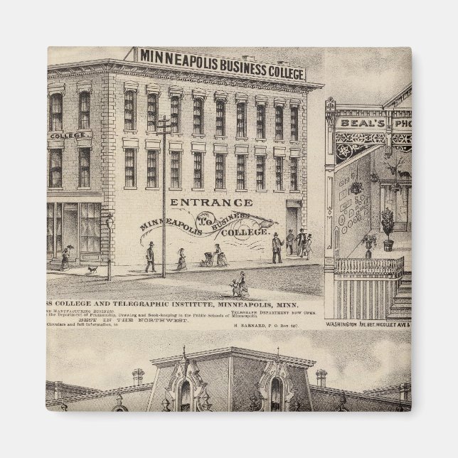 Brackett's Block, Minnesota Magnet (Front)