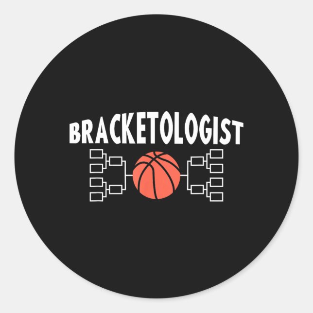 Bracologist Basball Tournament Madness Classic Round Sticker (Front)