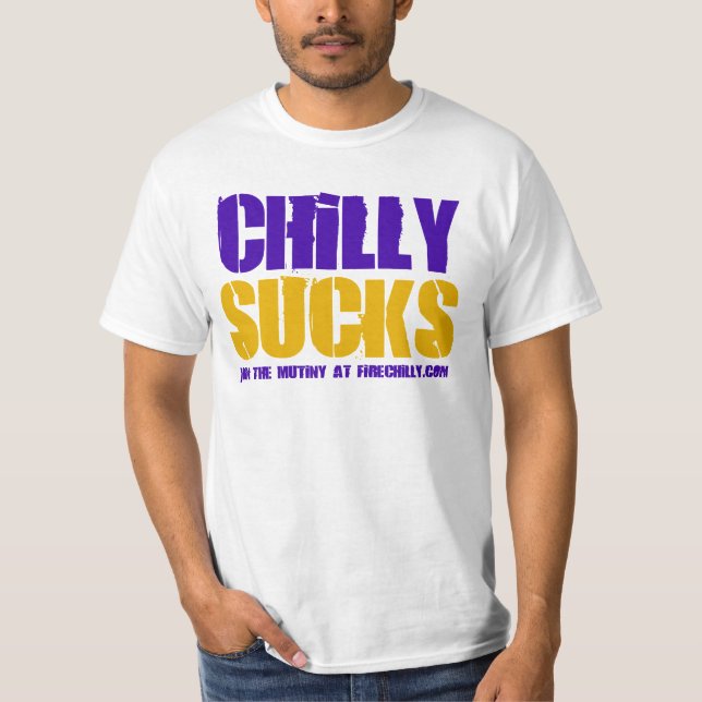 Brad Childress "Chilly Sucks" Tee (Front)