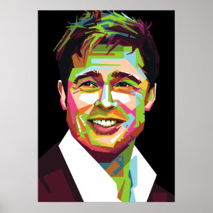 Brad pitt wpap art poster