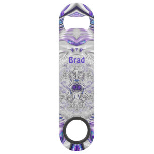 BRAD ~ Purple Silver White ~ Original Fractal ~ 