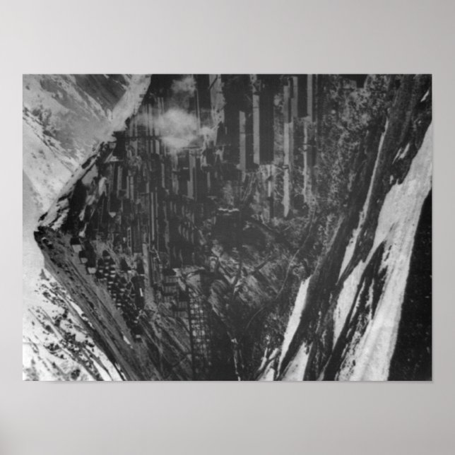 Braden Copper Mines in Chilli Photograph Poster (Front)