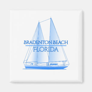 Bradenton Beach Coastal Nautical Sailing Sailor Magnet