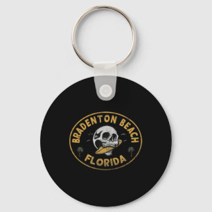 Bradenton Beach Florida Fl Vintage Surf Front And Key Ring
