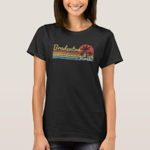 Bradenton FL Florida vintage retro stripes lines t T-Shirt