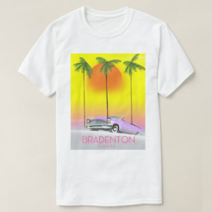 Bradenton Florida Classic car travel poster T-Shirt