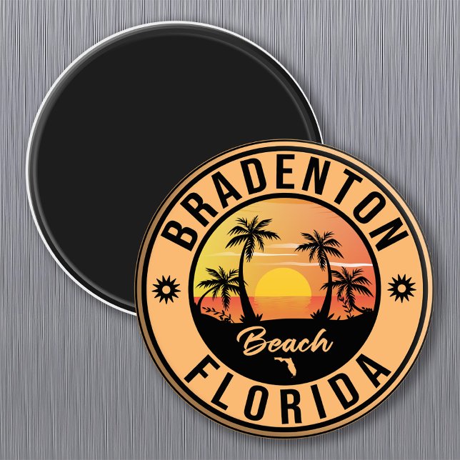 Bradenton Florida Souvenir Beach Vintage Travel Magnet (Creator Uploaded)