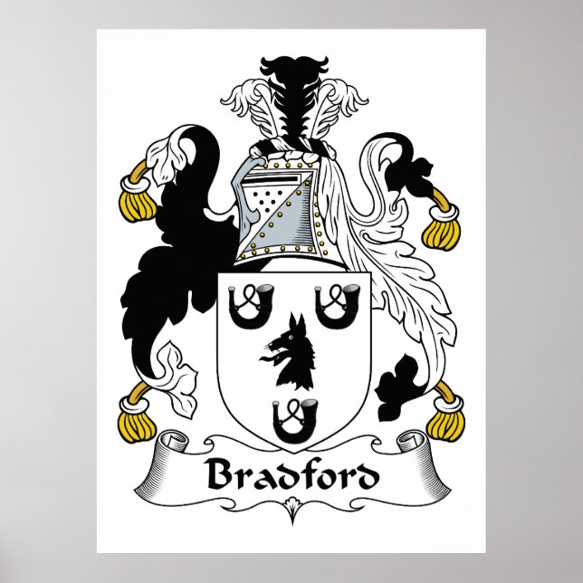 Bradford Family Crest Poster (Front)