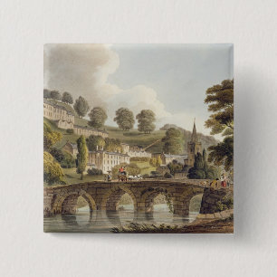 Bradford, from 'Bath Illustrated by a Series of Vi 15 Cm Square Badge