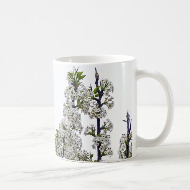 Bradford Pear Blossoms Coffee Mug (Right)
