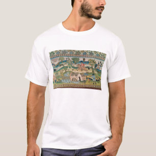 Bradford Table Carpet, detail of scenes of rural l T-Shirt