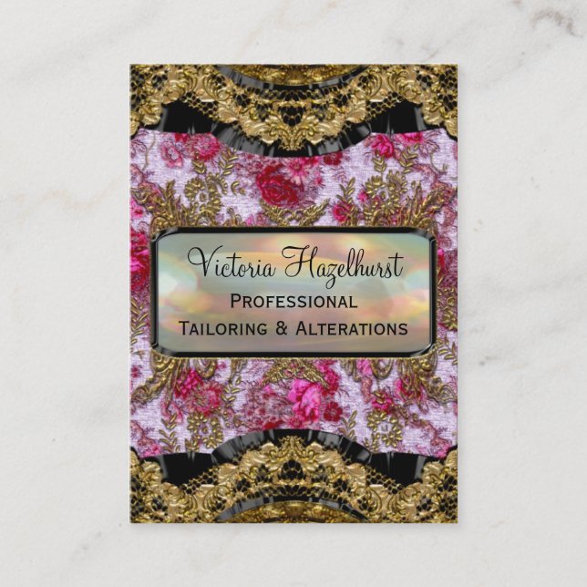 Bradfordshire Petal  Elegant Professional Business Card (Front)