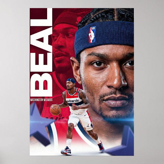  Bradley Beal | Washington Wizards All-Star Poster (Front)