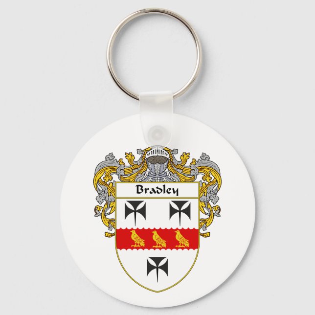Bradley Coat of Arms (Mantled) Key Ring (Front)