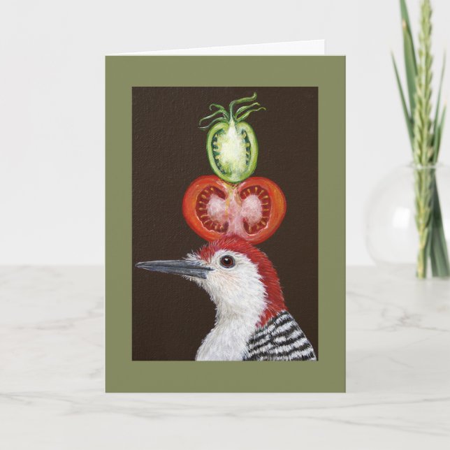 Bradley the woodpecker card (Front)