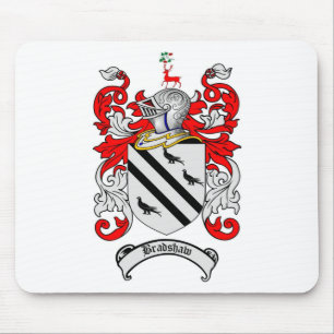 BRADSHAW FAMILY CREST -  BRADSHAW COAT OF ARMS MOUSE PAD