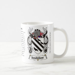 Bradshaw, the origin, meaning and the crest coffee mug