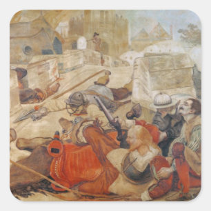 Bradshaw's defence of Manchester (1642) Square Sticker