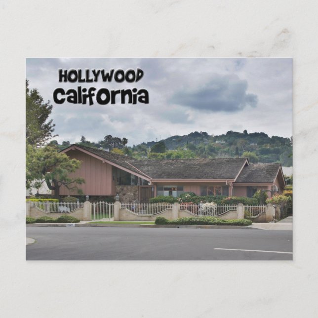 Brady Bunch House Hollywood California Postcard (Front)