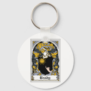 Brady Family Crest Key Ring