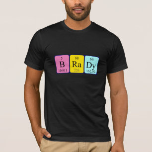 Brady periodic table name shirt