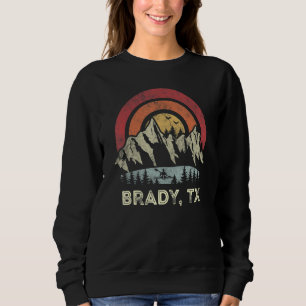 Brady Texas Mountain Sunset Sunrise Kayaking Sweatshirt