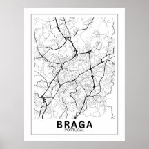 Braga City Map Classic Line