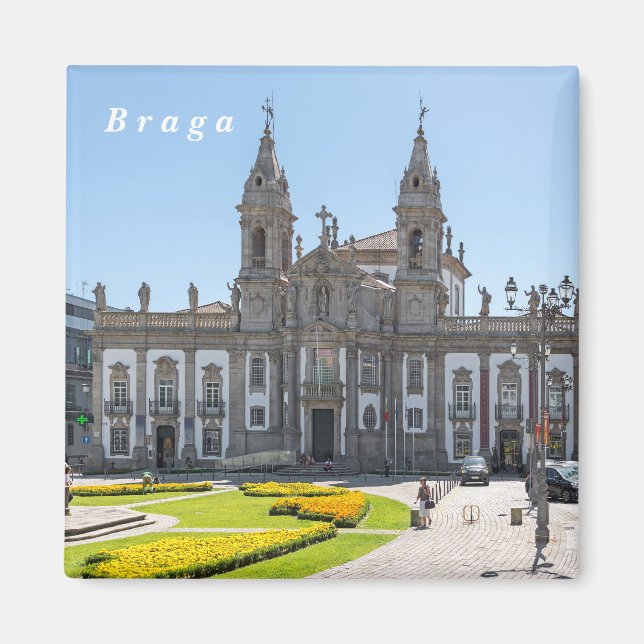 Braga. View of the city center. Magnet (Front)