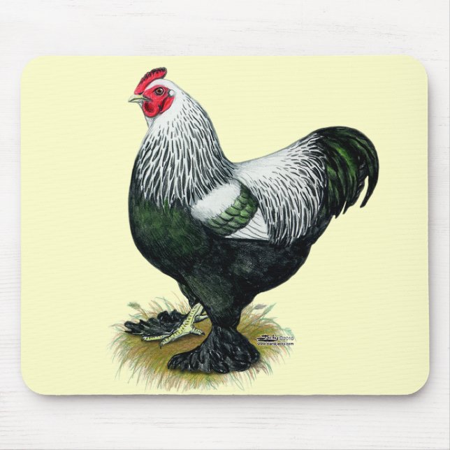 Brahma:  Dark Rooster Mouse Pad (Front)