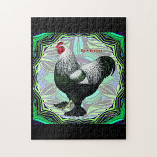 Brahma:  Fancy Dark Rooster Jigsaw Puzzle