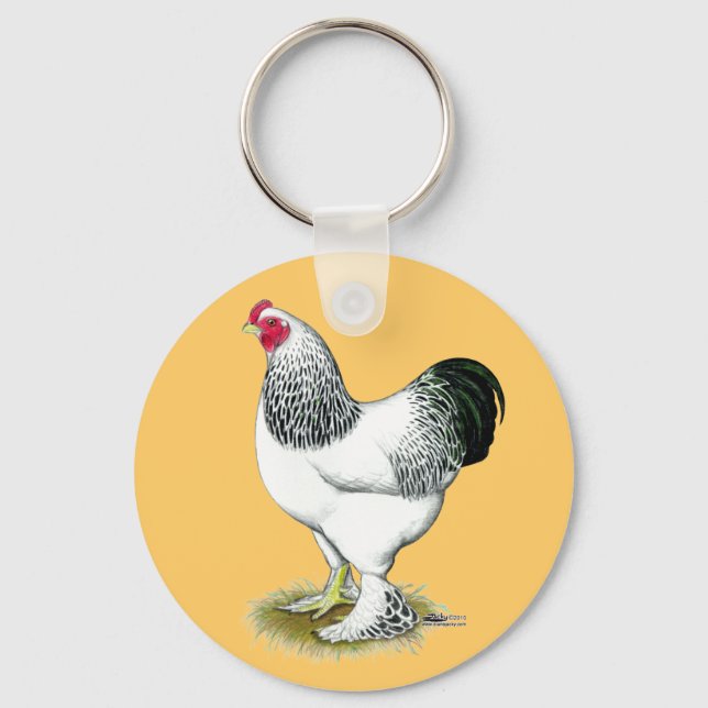 Brahma:  Light Rooster Key Ring (Front)