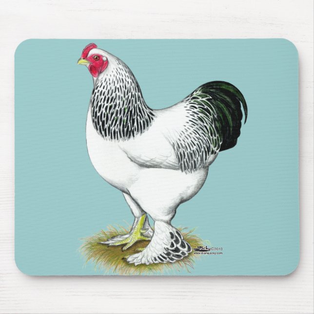 Brahma:  Light Rooster Mouse Pad (Front)