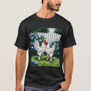 Brahma Pootra White Rooster T-Shirt