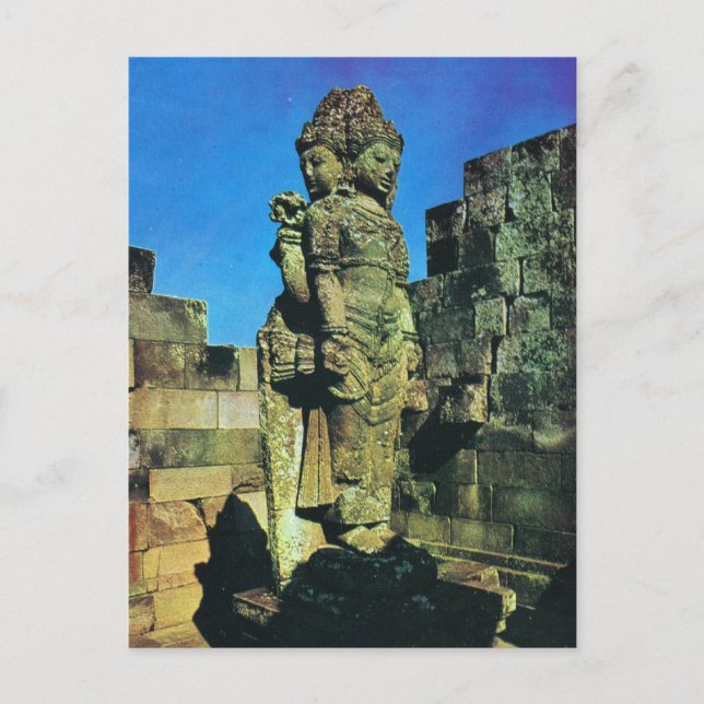 Brahma statue, central shrine, Prambanan, Java Postcard (Front)