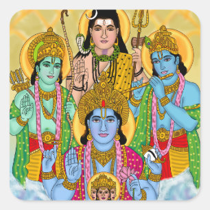 Brahma Vishnu Shiva Ram Krishna Sticker