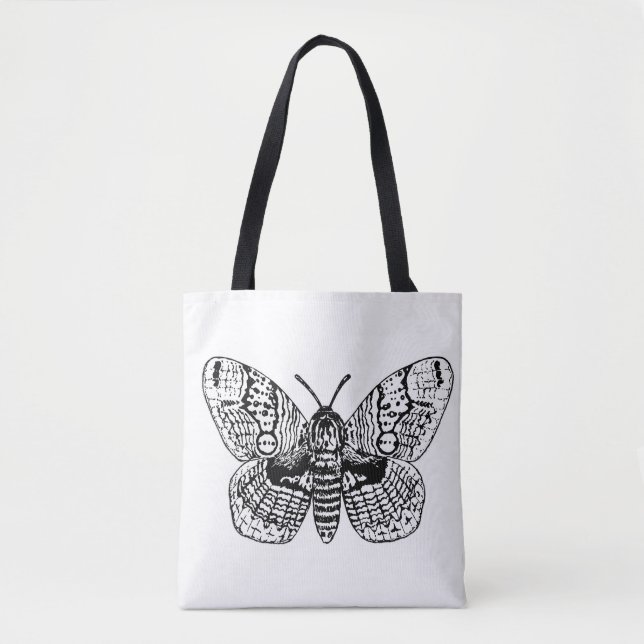 Brahmin moth drawing tote bag (Front)