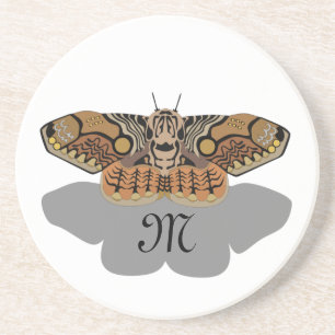 Brahmin Moth Monogram Coaster