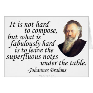 Brahms on Composing