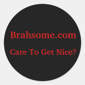Brahsome Blackout Sticker