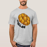 Braided Challah Bread Jewish Holiday Hanukkah Loaf T-Shirt<br><div class="desc">Tee shirt features a loaf of challah bread. Created from an original marker illustration.

Don't see what you're looking for? Need help with customisation? Contact Rebecca to have something designed just for you.</div>