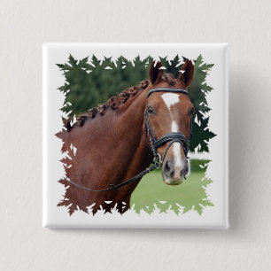 Braided Horse Mane Square Pin