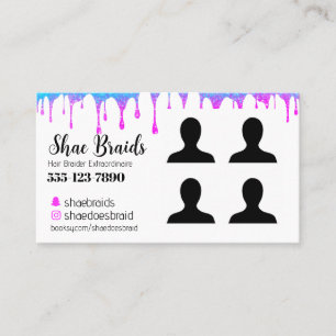 Braiding Photo Business Card