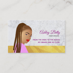Braids Slogans Business Cards
