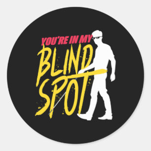 Braille Visually Impaired Blind Spot Blind People  Classic Round Sticker