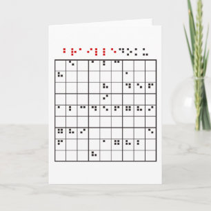 brailledoku card